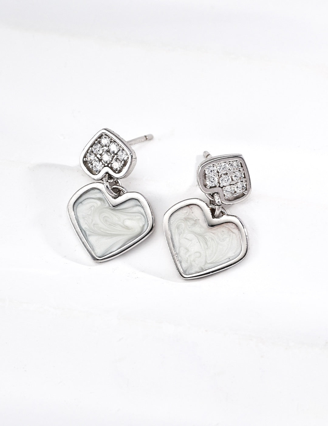 Misty Heart Earrings