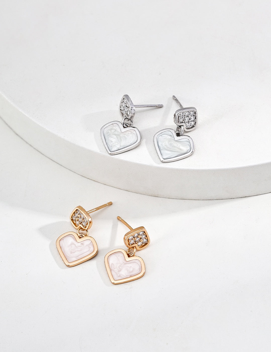 Misty Heart Earrings